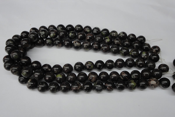 CRO308 15.5 inches 12mm round plum blossom jade beads wholesale