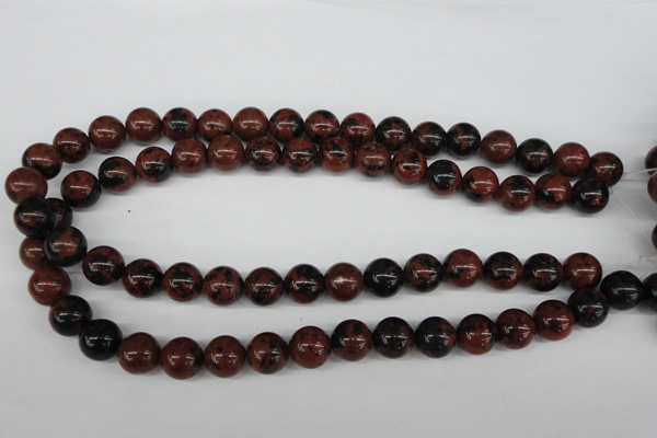 CRO398 15.5 inches 14mm round mahogany obsidian beads wholesale