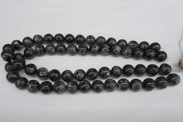 CRO399 15.5 inches 14mm round black labradorite beads wholesale