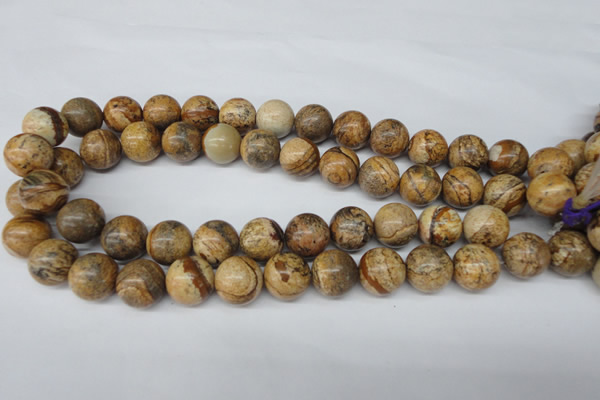 CRO450 15.5 inches 16mm round picture jasper beads wholesale