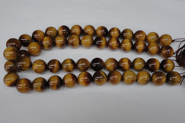 CRO453 15.5 inches 16mm round yellow tiger eye beads wholesale