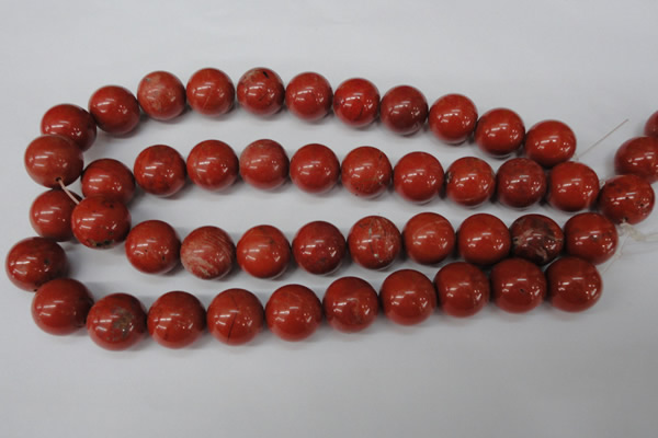 CRO483 15.5 inches 18mm round red jasper beads wholesale