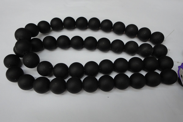 CRO491 15.5 inches 18mm round blackstone beads wholesale