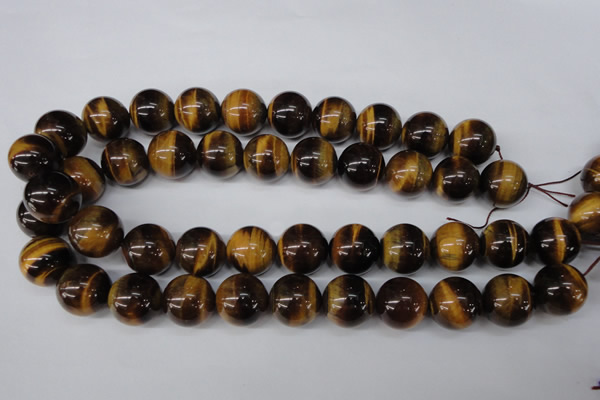 CRO492 15.5 inches 18mm round yellow tiger eye beads wholesale