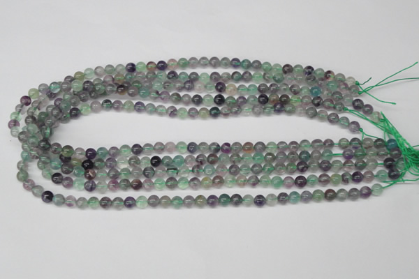 CRO54 15.5 inches 6mm round fluorite gemstone beads wholesale