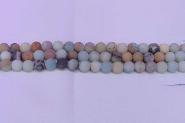 CRO811 15.5 inches 6mm round matte amazonite beads