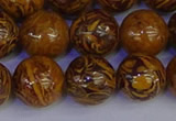 CRO885 15.5 inches 14mm round elephant blood stone beads