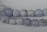 CRO89 15.5 inches 8mm round blue lace agate beads wholesale