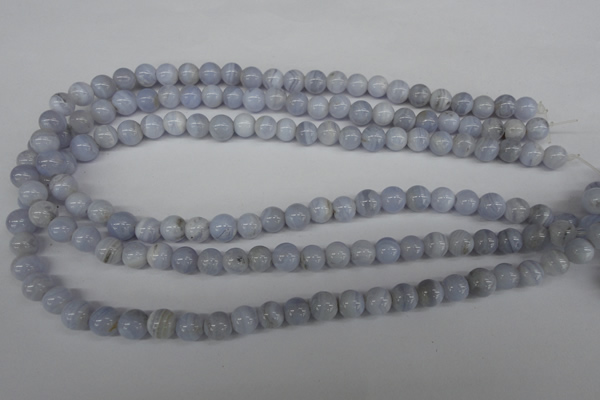 CRO89 15.5 inches 8mm round blue lace agate beads wholesale