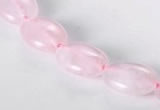 CRQ01 A grade 10*14mm oval natural rose quartz beads wholesale