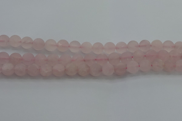 CRQ183 15.5 inches 10mm round matte rose quartz beads wholesale