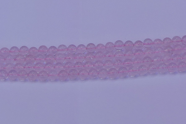 CRQ202 15.5 inches 8mm round Mozambique rose quartz beads