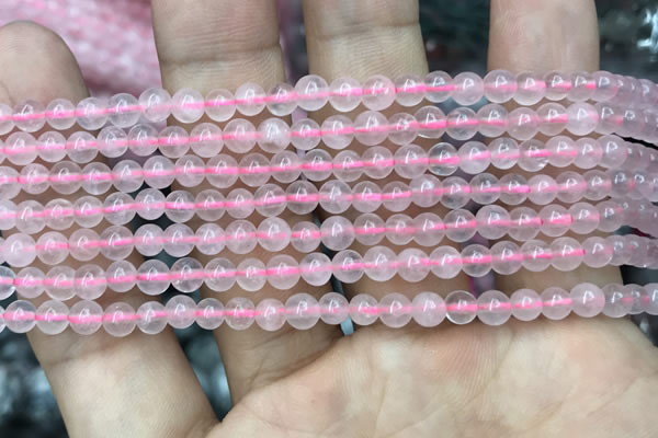 CRQ415 15.5 inches 4mm round rose quartz beads wholesale