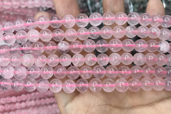 CRQ417 15.5 inches 8mm round rose quartz beads wholesale