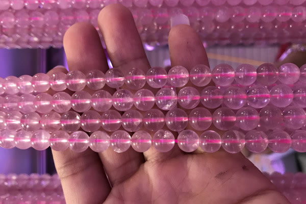 CRQ471 15.5 inches 8mm round rose quartz gemstone beads