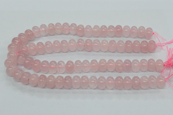 CRQ55 15.5 inches 10*16mm rondelle natural rose quartz beads