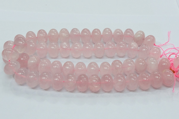 CRQ56 15.5 inches 14*20mm rondelle natural rose quartz beads