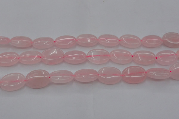 CRQ611 15.5 inches 13*18mm oval rose quartz beads wholesale