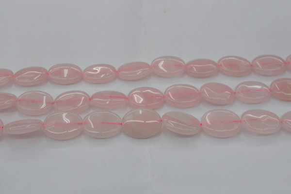 CRQ612 15.5 inches 15*20mm oval rose quartz beads wholesale