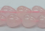 CRQ65 15.5 inches 16*19mm teardrop natural rose quartz beads wholesale