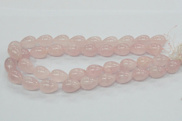 CRQ66 15.5 inches 15*20mm teardrop natural rose quartz beads wholesale