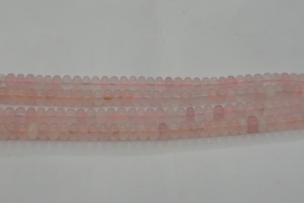 CRQ682 15.5 inches 5*8mm rondelle rose quartz beads wholesale