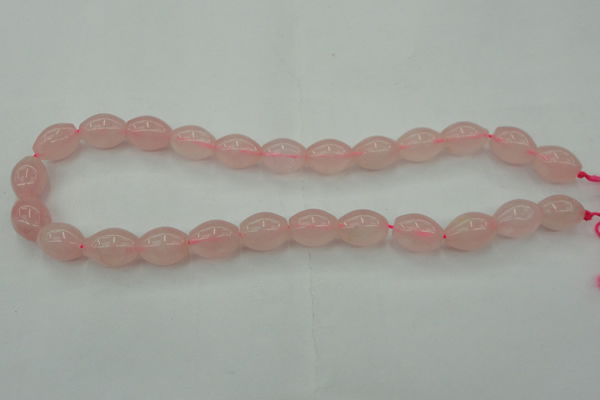 CRQ692 15.5 inches 12*16mm rice rose quartz beads wholesale