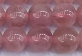 CRQ892 15 inches 8mm round Madagascar rose quartz beads