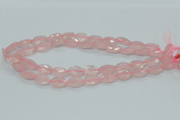 CRQ91 15.5 inches 13*18mm faceted oval natural rose quartz beads