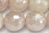 CRQ913 15 inches 12mm faceted round AB-color rose quartz beads