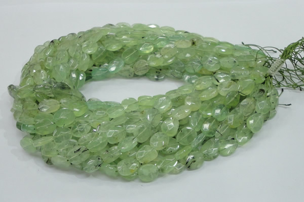 CRU118 15.5 inches 10*12mm faceted freeform green rutilated quartz beads