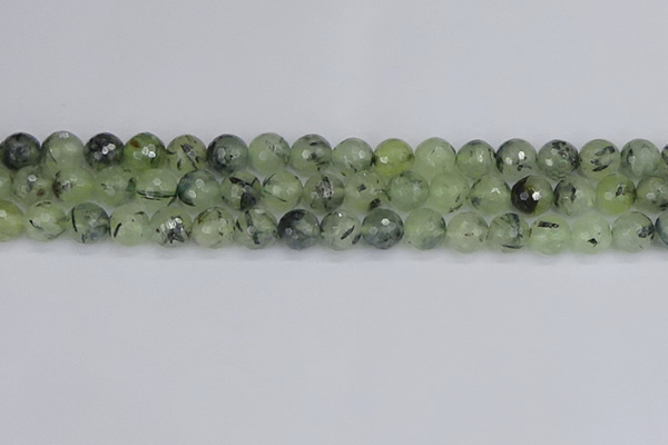 CRU803 15.5 inches 10mm faceted round prehnite gemstone beads