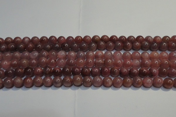 CRZ1000 15.5 inches 6mm - 6.5mm round A- grade natural ruby beads