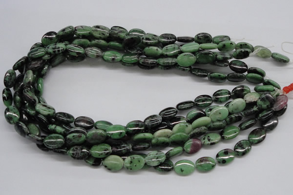 CRZ11 15.5 inches 10*14mm oval ruby zoisite gemstone beads wholesale
