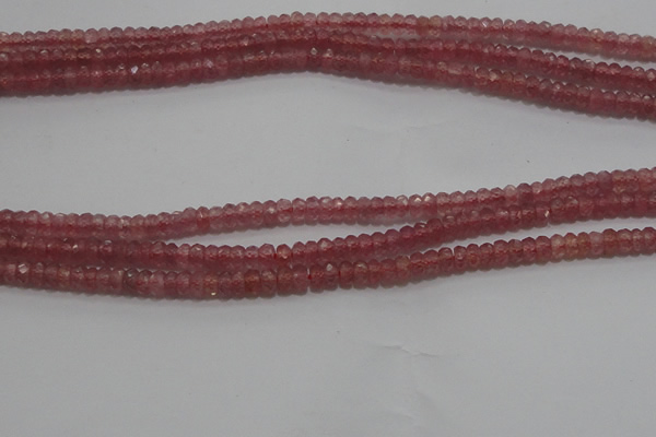 CRZ1100 15.5 inches 2*4mm faceted rondelle AAA+ grade ruby beads