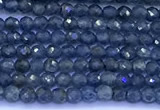 CRZ1170 15 inches 2mm faceted round sapphire beads