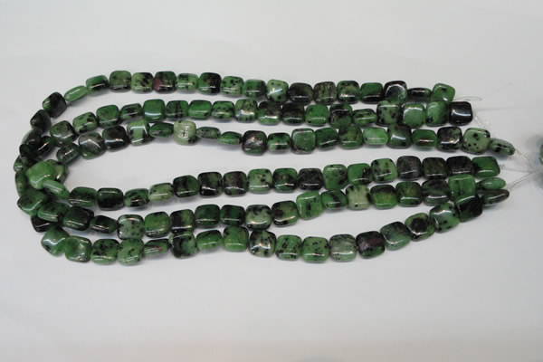 CRZ45 15.5 inches 10*10mm square ruby zoisite gemstone beads