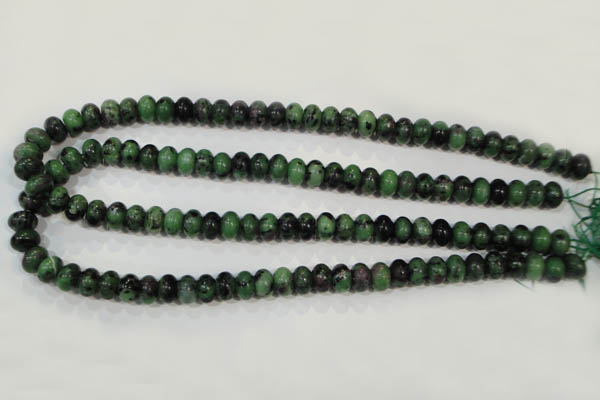 CRZ462 15.5 inches 7*10mm rondelle ruby zoisite gemstone beads