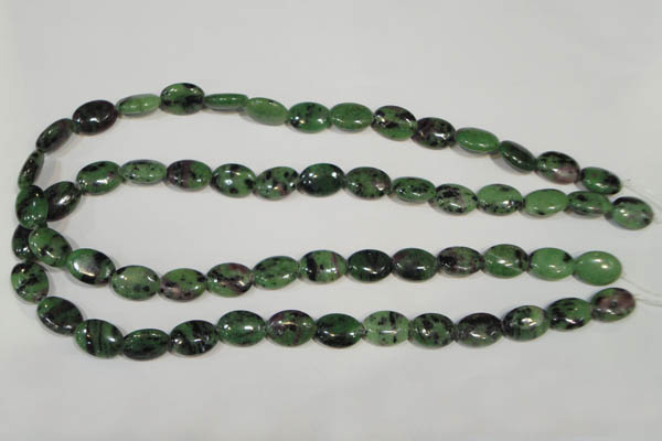 CRZ480 15.5 inches 10*14mm oval ruby zoisite gemstone beads