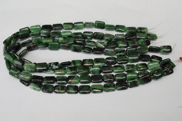 CRZ51 15.5 inches 10*14mm rectangle ruby zoisite gemstone beads