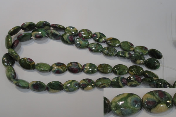 CRZ615 15.5 inches 13*18mm oval New ruby zoisite gemstone beads