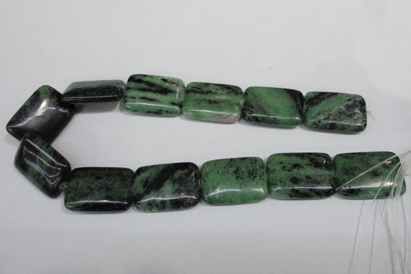 CRZ69 15.5 inches 25*35mm rectangle ruby zoisite gemstone beads