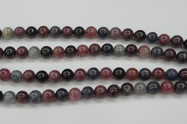 CRZ802 15.5 inches 10mm round natural ruby sapphire beads