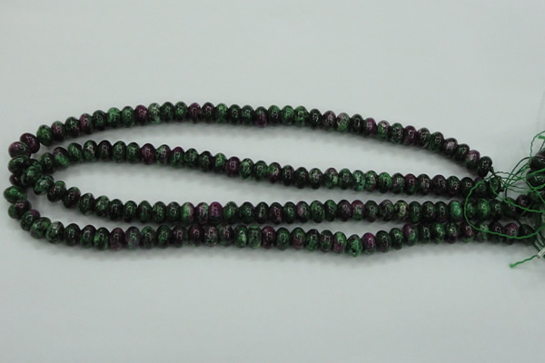 CRZ922 15.5 inches 8*12mm rondelle Chinese ruby zoisite beads