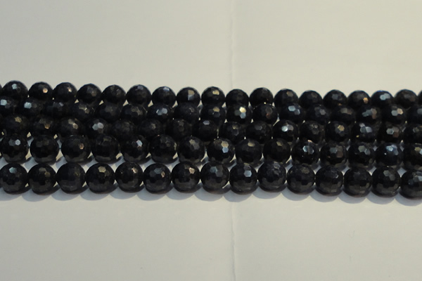 CRZ965 15.5 inches 7mm – 7.8mm faceted round A+ grade sapphire beads