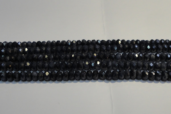 CRZ973 15.5 inches 5*7mm faceted rondelle A- grade sapphire beads