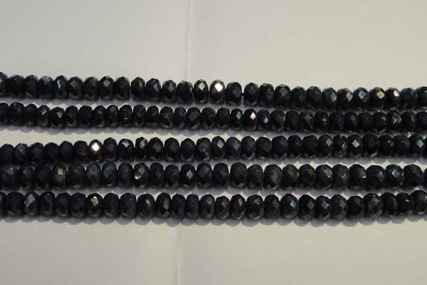 CRZ977 15.5 inches 5*7mm faceted rondelle A grade sapphire beads