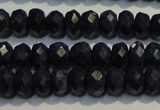 CRZ980 15.5 inches 4*6mm faceted rondelle A+ grade sapphire beads