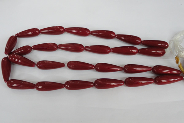 CSB119 15.5 inches 10*30mm teardrop shell pearl beads wholesale