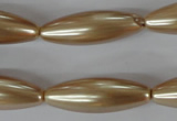 CSB120 15.5 inches 10*30mm rice shell pearl beads wholesale